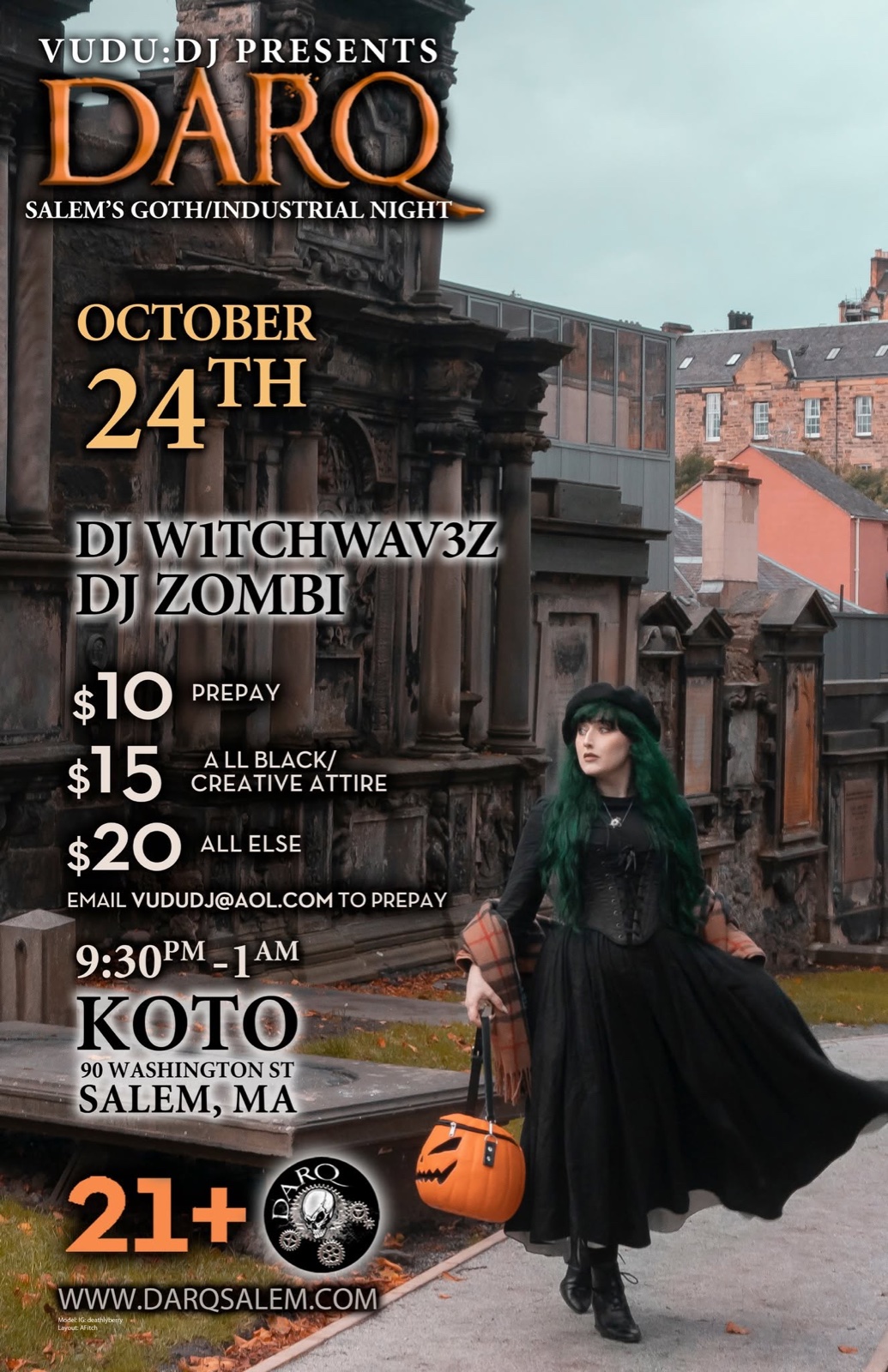 DARQ: Salem's Goth/Industrial Night