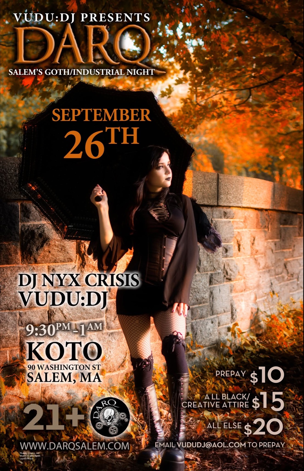 DARQ: Salem's Goth/Industrial Night