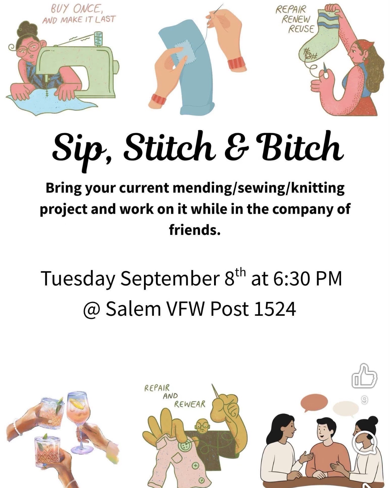 Sip, Stitch & Bitch